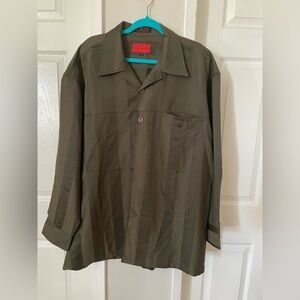 JEAN PAUL Men's Casual Button Down Shirt - Green
